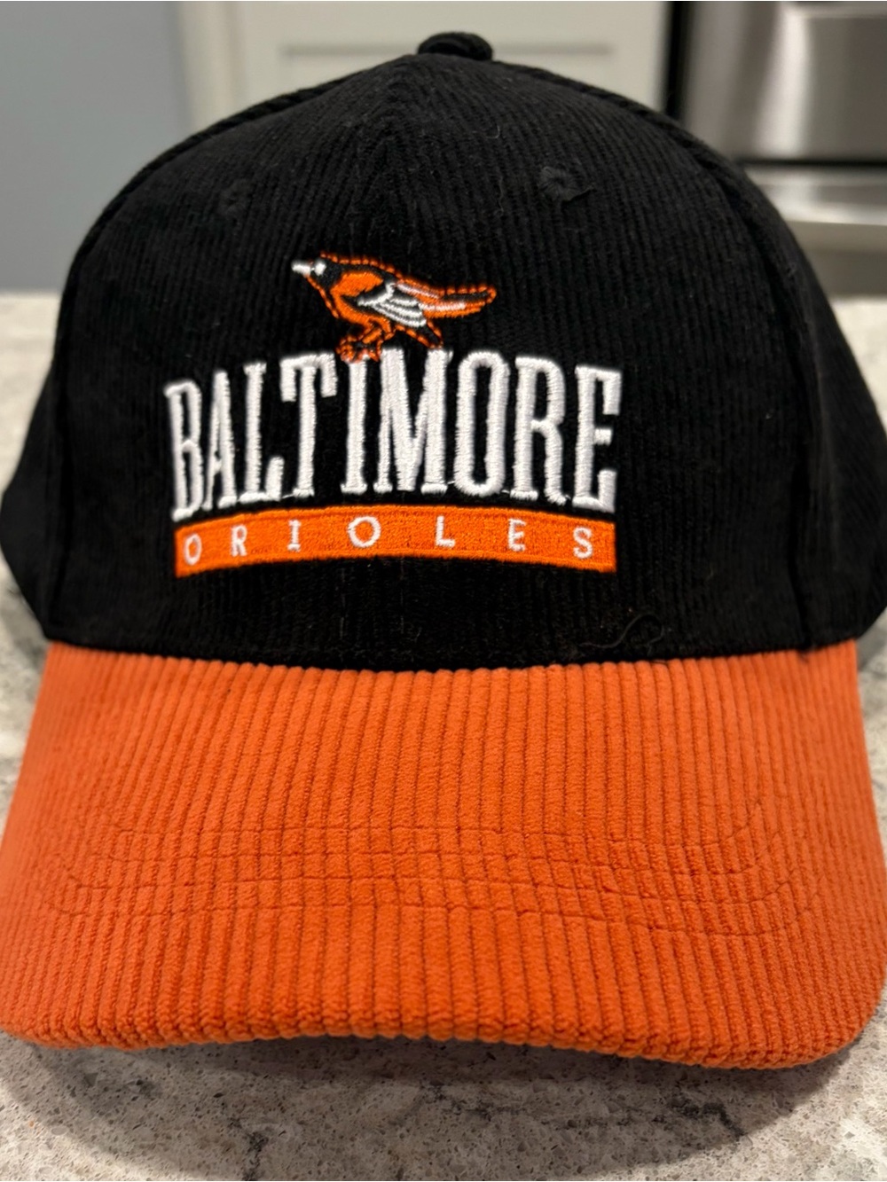 Baltimore Orioles MLB SGA 2025 Corduroy Baseball Cap - Black & Orange